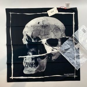 $350 Alexander McQueen Punk Skull Scarf factory sealed